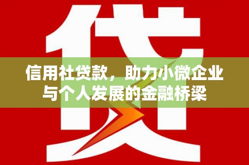 灌阳信用社贷款，助力小微企业与个人发展的金融桥梁