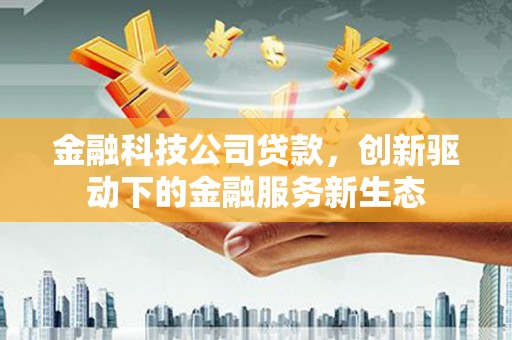 灌阳金融科技公司贷款，创新驱动下的金融服务新生态