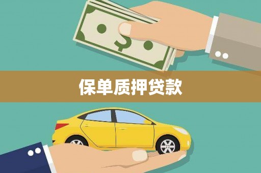 灌阳保单质押贷款