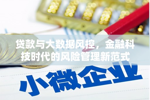灌阳贷款与大数据风控，金融科技时代的风险管理新范式