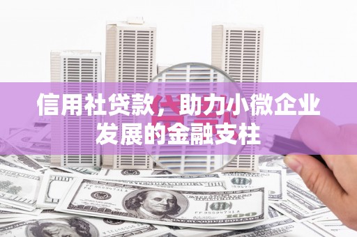 灌阳信用社贷款，助力小微企业发展的金融支柱