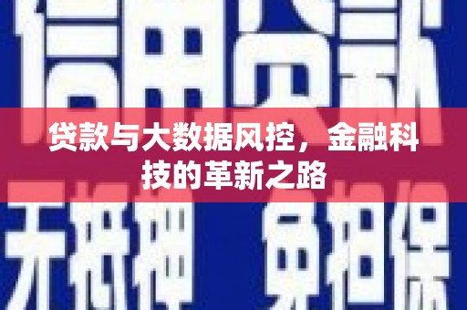 灌阳贷款与大数据风控，金融科技的革新之路