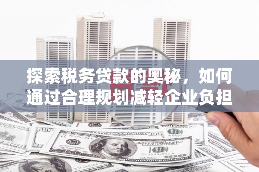 灌阳探索税务贷款的奥秘，如何通过合理规划减轻企业负担