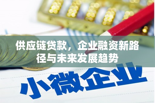 灌阳供应链贷款，企业融资新路径与未来发展趋势