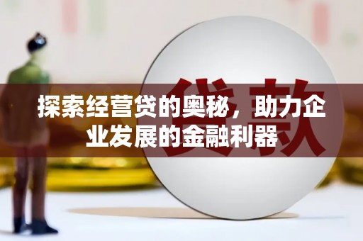 灌阳探索经营贷的奥秘，助力企业发展的金融利器