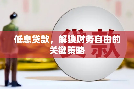 灌阳低息贷款，解锁财务自由的关键策略