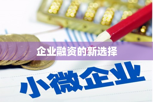 灌阳企业融资的新选择