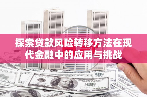 灌阳探索贷款风险转移方法在现代金融中的应用与挑战