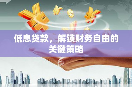 灌阳低息贷款，解锁财务自由的关键策略