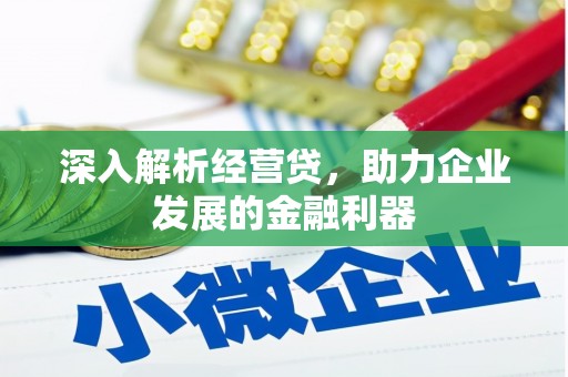 灌阳深入解析经营贷，助力企业发展的金融利器