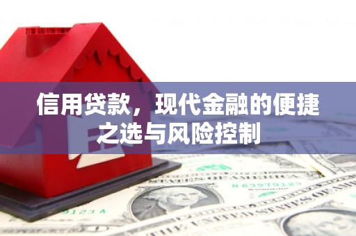 灌阳信用贷款，现代金融的便捷之选与风险控制