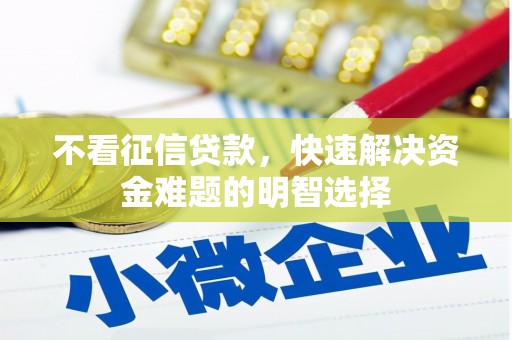 灌阳不看征信贷款，快速解决资金难题的明智选择