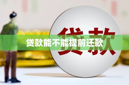 灌阳贷款能不能提前还款