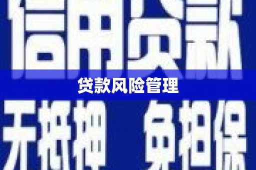 灌阳贷款风险管理