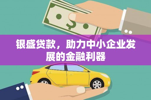灌阳银盛贷款，助力中小企业发展的金融利器