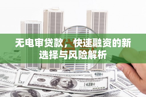 灌阳无电审贷款，快速融资的新选择与风险解析