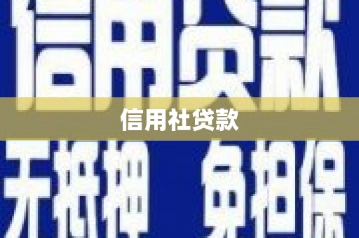 灌阳信用社贷款