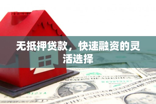 灌阳无抵押贷款，快速融资的灵活选择