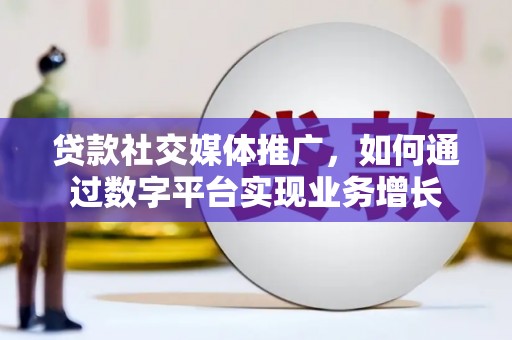 灌阳贷款社交媒体推广，如何通过数字平台实现业务增长