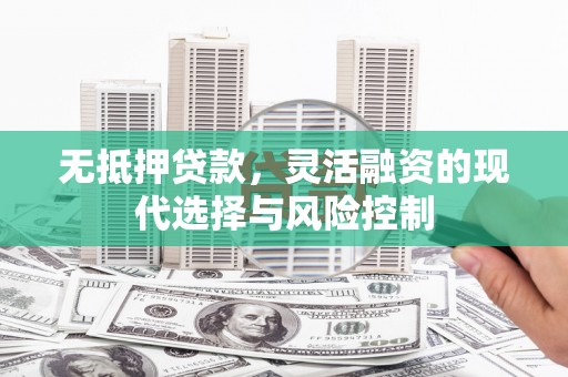 灌阳无抵押贷款，灵活融资的现代选择与风险控制