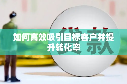 灌阳如何高效吸引目标客户并提升转化率
