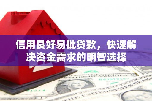 灌阳信用良好易批贷款，快速解决资金需求的明智选择