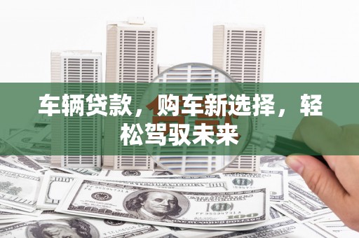 灌阳车辆贷款，购车新选择，轻松驾驭未来