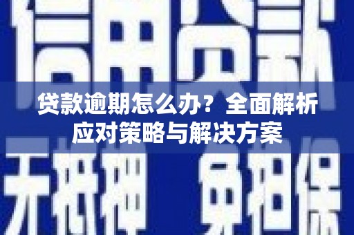 灌阳贷款逾期怎么办？全面解析应对策略与解决方案