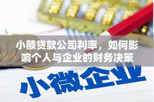 灌阳小额贷款公司利率，如何影响个人与企业的财务决策