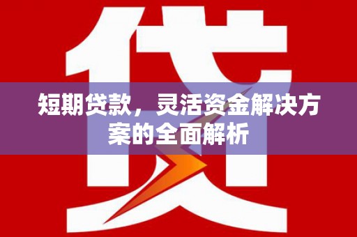 灌阳短期贷款，灵活资金解决方案的全面解析
