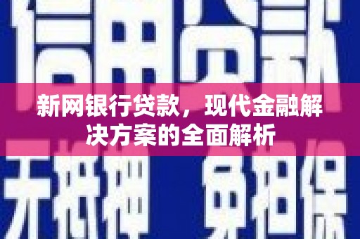 灌阳新网银行贷款，现代金融解决方案的全面解析
