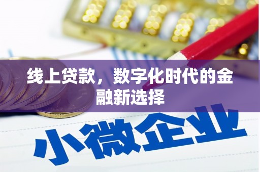 灌阳线上贷款，数字化时代的金融新选择