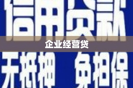 灌阳企业经营贷