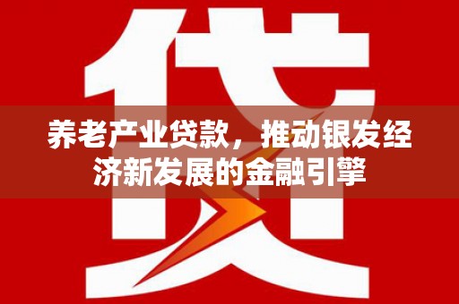 灌阳养老产业贷款，推动银发经济新发展的金融引擎