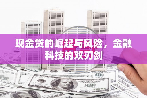 灌阳现金贷的崛起与风险，金融科技的双刃剑