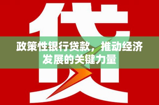 灌阳政策性银行贷款，推动经济发展的关键力量