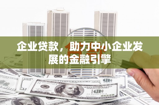 灌阳企业贷款，助力中小企业发展的金融引擎